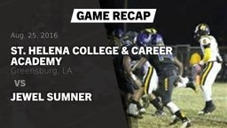 Recap: St. Helena College & Career Academy vs. Jewel Sumner 2016