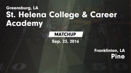 Matchup: St. Helena vs. Pine  2016