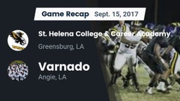 Recap: St. Helena College & Career Academy vs. Varnado  2017