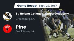 Recap: St. Helena College & Career Academy vs. Pine  2017
