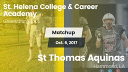 Matchup: St. Helena vs. St Thomas Aquinas 2017