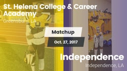 Matchup: St. Helena vs. Independence  2017