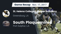 Recap: St. Helena College & Career Academy vs. South Plaquemines  2017