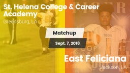 Matchup: St. Helena vs. East Feliciana  2018