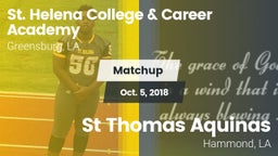 Matchup: St. Helena vs. St Thomas Aquinas 2018