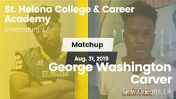 Matchup: St. Helena vs. George Washington Carver  2019
