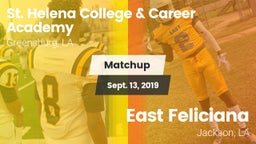 Matchup: St. Helena vs. East Feliciana  2019