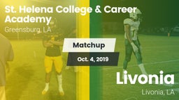 Matchup: St. Helena vs. Livonia  2019