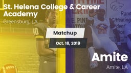 Matchup: St. Helena vs. Amite  2019