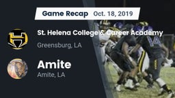 Recap: St. Helena College & Career Academy vs. Amite  2019