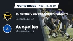 Recap: St. Helena College & Career Academy vs. Avoyelles  2019