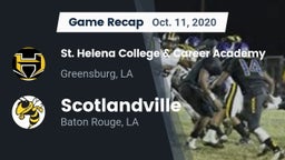 Recap: St. Helena College & Career Academy vs. Scotlandville  2020