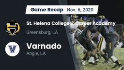 Recap: St. Helena College & Career Academy vs. Varnado  2020
