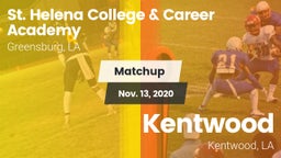 Matchup: St. Helena vs. Kentwood  2020