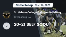Recap: St. Helena College & Career Academy vs. 20-21 SELF SCOUT 2020