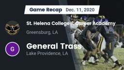 Recap: St. Helena College & Career Academy vs. General Trass  2020