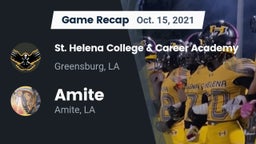 Recap: St. Helena College & Career Academy vs. Amite  2021