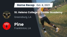 Recap: St. Helena College & Career Academy vs. Pine  2021