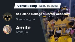 Recap: St. Helena College & Career Academy vs. Amite  2022