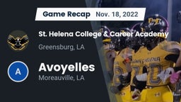 Recap: St. Helena College & Career Academy vs. Avoyelles  2022