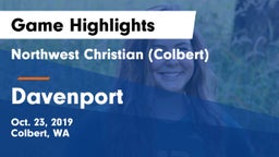 Northwest Christian  (Colbert) vs Davenport  Game Highlights - Oct. 23, 2019