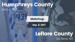 Matchup: Humphreys County vs. Leflore County  2017