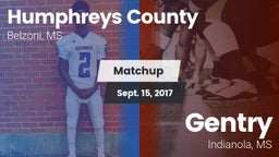 Matchup: Humphreys County vs. Gentry  2017