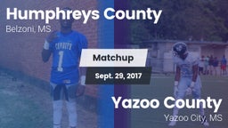 Matchup: Humphreys County vs. Yazoo County  2017