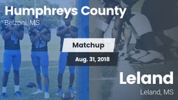 Matchup: Humphreys County vs. Leland  2018