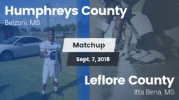 Matchup: Humphreys County vs. Leflore County  2018