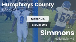 Matchup: Humphreys County vs. Simmons  2018