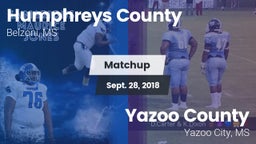 Matchup: Humphreys County vs. Yazoo County  2018