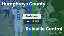 Matchup: Humphreys County vs. Ruleville Central  2018