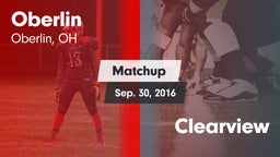 Matchup: Oberlin vs. Clearview 2016