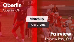Matchup: Oberlin vs. Fairview  2016