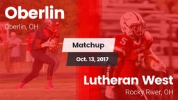 Matchup: Oberlin vs. Lutheran West  2017