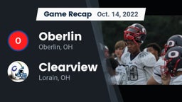 Recap: Oberlin  vs. Clearview  2022