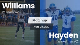 Matchup: Williams vs. Hayden  2017