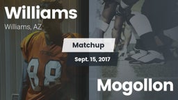 Matchup: Williams vs. Mogollon  2017