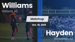 Matchup: Williams vs. Hayden  2019