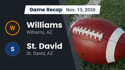Recap: Williams  vs. St. David 2020
