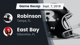 Recap: Robinson  vs. East Bay  2018