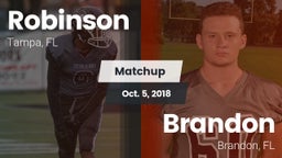 Matchup: Robinson vs. Brandon  2018