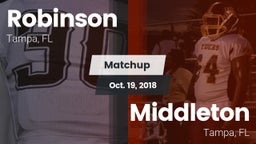 Matchup: Robinson vs. Middleton  2018
