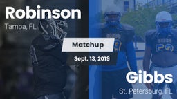 Matchup: Robinson vs. Gibbs  2019