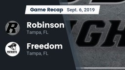 Recap: Robinson  vs. Freedom  2019