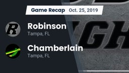 Recap: Robinson  vs. Chamberlain  2019
