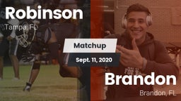 Matchup: Robinson vs. Brandon  2020