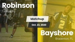 Matchup: Robinson vs. Bayshore  2020