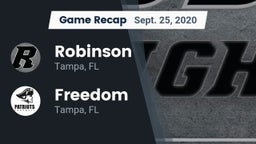 Recap: Robinson  vs. Freedom  2020